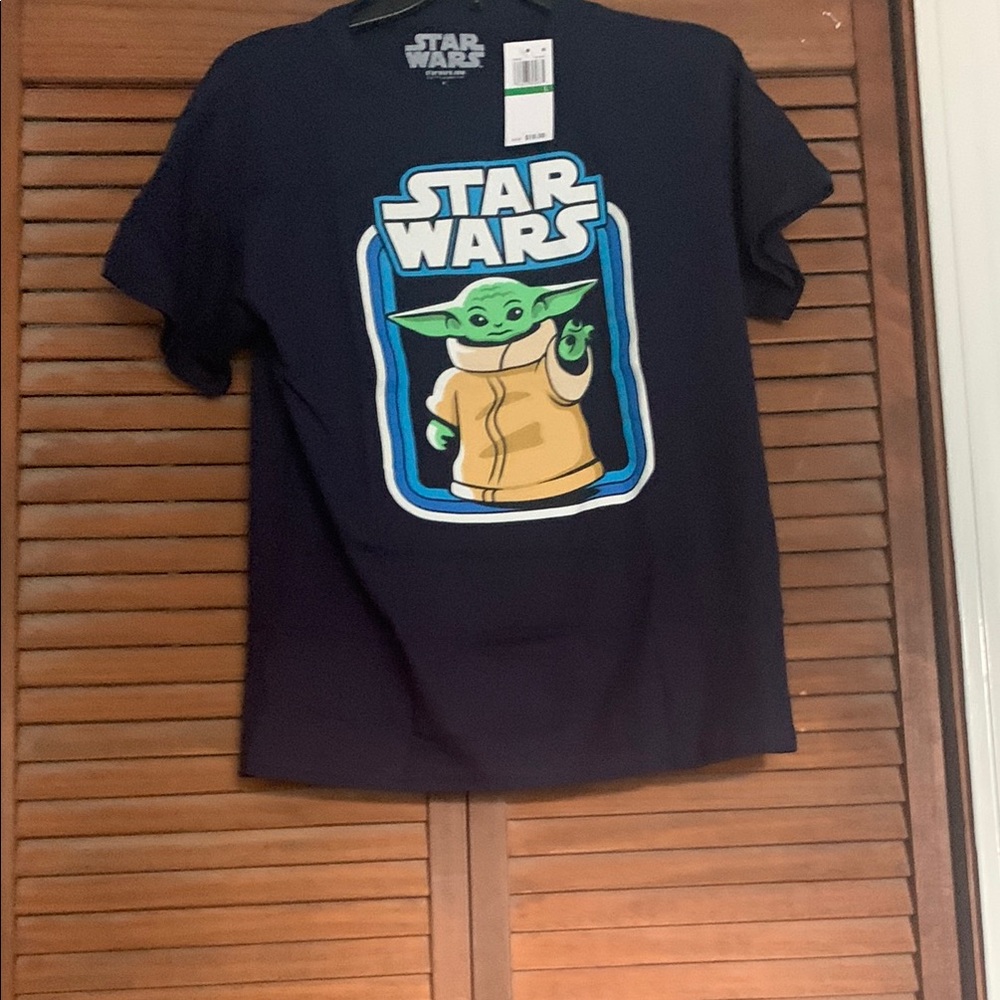 Star Wars Kids Shirt - Black with Yoda Design